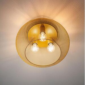 Redo 01-3139 - Taklampa CROKET 3xE27/42W/230V diameter 40 cm guld