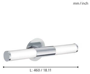 Eglo 87219 - Badrumsbelysning vägg PALMERA 2xE14/40W/230V