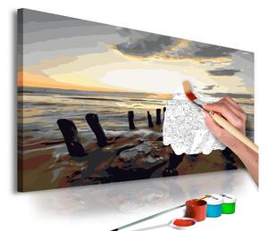 GÖR-DET-SJÄLV Målningar Beach Sunrise 60x40 cm - Artgeist sp. z o. o