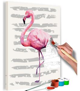 GÖR-DET-SJÄLV Målningar Beautiful Flamingo 40x60 cm - Artgeist sp. z o. o