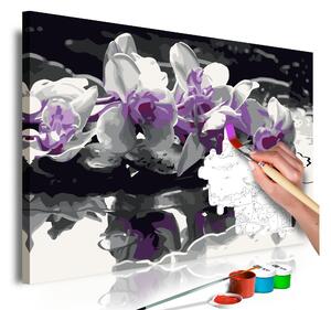 GÖR-DET-SJÄLV Målningar Purple Orchid 60x40 cm - Artgeist sp. z o. o
