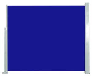 Infällbar sidomarkis 120 x 300 cm blå