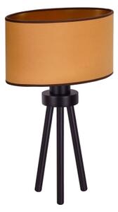 Duolla - Bordslampa OVAL VEGAN 1xE27/15W/230V diameter 30 cm brun