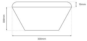 LED taklampa för badrum med en sensor NEMO LED/16W/230V IP44 svart