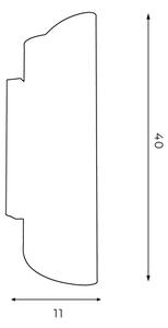 Vägglampa BARBOS 2xG9/8W/230V koppar