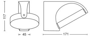 Philips - LED vägglampa för utomhusbruk MIMOSA LED/7W/230V 2700K IP44