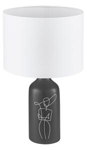 Eglo 43823 - Bordslampa VINOZA 1xE27/40W/230V vit/svart