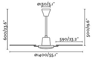 FARO 33111 - Takfläkt MALVINAS