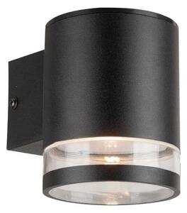 LED Utomhus solcell vägglampa med sensor LED/1W/3,7V 3000K IP54 svart