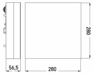 LED taklampa för badrum LED/24W/230V 3000/4000/6000K 28x28 cm IP44