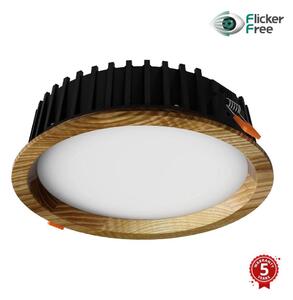 APLED - LED-lampa RONDO WOODLINE LED/12W/230V 4000K diameter 20 cm ask massivt trä