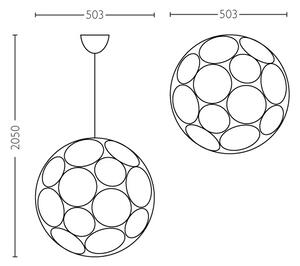 Philips 40913/31/PN - Tak Hängande lampa MYLIVING RING E27/60W/230V