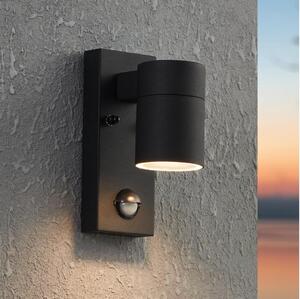 Eglo 99571 - LED Utomhus väggbelysning med en sensor RIGA 1xGU10/3W/230V IP44