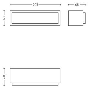 Philips - LED vägglampa för utomhusbruk STRATOSPHERE LED/3,8W/230V 4000K IP44