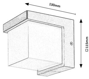 Rabalux 77095 - LED vägglampa för utomhusbruk ANDELLE LED/10W/230V IP54 svart