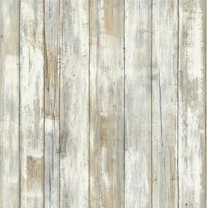 DISTRESSED WOOD TAN Limma&Ta Bort Klistermärke Tapet -