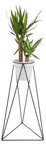 Flowerpot stand TRIANGL 90x50 cm svart