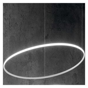 Ideal Lux - LED ljuskrona med textilsladd HULAHOOP LED/46W/230V 3000K diameter 100 cm vit