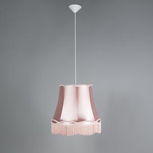 Uppsättning av 4 retrohängande lampor rosa 45 cm - Granny