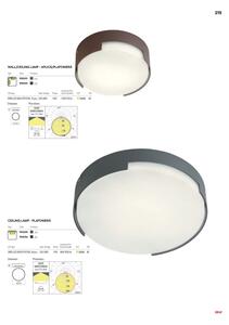 Redo 90004 - LED taklampa för utomhusbruk SKOR LED/12W/230V IP54 brun