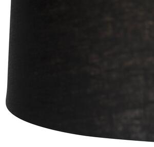 Hängande lampa med linneskärmar svart 35 cm - Blitz II svart