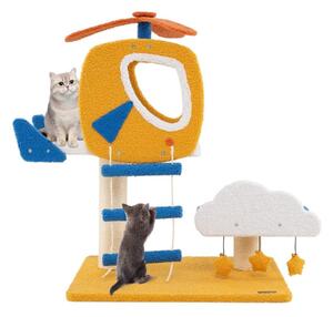 Kattskrapstolpe med helikopterplattform & skrapstolpe & hoppplattformskrapstolpe