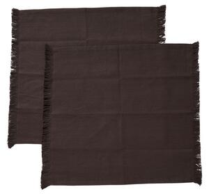 MUUBS - Umami - Servetter av tyg - Sort/Brun B45xH45 cm - B45H45 cm