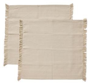 MUUBS - Umami - Servetter av tyg - Grå/Sand B45xH45 cm - B45H45 cm