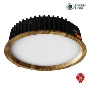 APLED - LED-lampa RONDO WOODLINE LED/18W/230V 4000K diameter 26 cm ask massivt trä