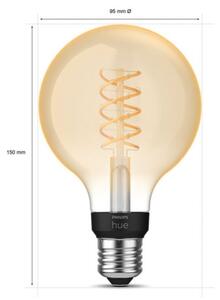 LED Ljusreglerad glödlampa Philips Hue WHITE FILAMENT G93 E27/7,2W/230V 2100K