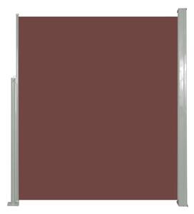Infällbar sidomarkis 160x500 cm brun - Brun