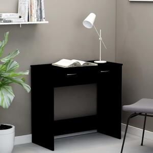 Skrivbord svart 80x40x75 cm konstruerat trä