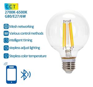 LED glödlampa FILAMENT G80 E27/6W/230V 2700-6500K - Aigostar