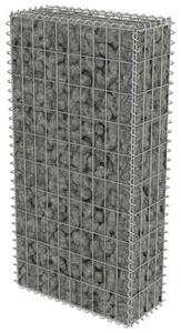 Gabionmur i galvaniserat stål 50x20x100 cm