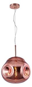 Klausen 111001 - Ljuskrona med upphängningsrem VITRO 1xE27/10W/230V diameter 35 cm rose gold