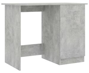 Skrivbord betonggrå 100x50x76 cm konstruerat trä