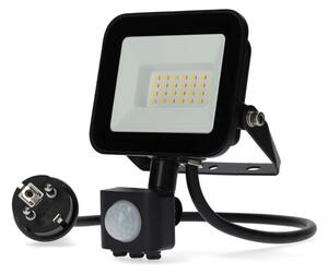 Nedis LLFLP15BLK - LED strålkastare med sensor LED/20W/230V 4000K IP44