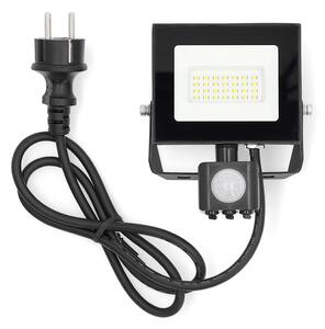 Nedis LLFLP15BLK - LED strålkastare med sensor LED/20W/230V 4000K IP44