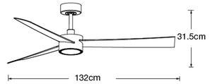 Lucci air 21610349- LED Ljusreglerad fan CLIMATE 1xGX53/12W/230V vit + +Fjärrkontrol