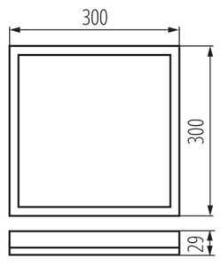 Kanlux 31509 - LED taklampa för badrum AZPO LED/17,5W/230V IP54 svart