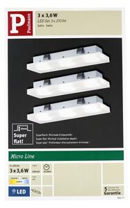 Paulmann 93577 - SET 3x Infälld LED-belysning FLEECY 3xLED/3,6W/230V