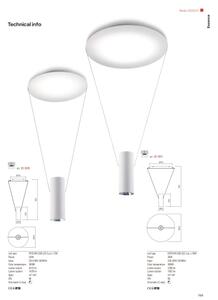 Redo 01-1970 - LED ljusreglerad ljuskrona på textilsladd ESSENCE LED/24W/230V CRI 90 vit