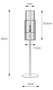 Markslöjd 108559 - Bordslampa TUBO 1xE14/40W/230V 50 cm svart