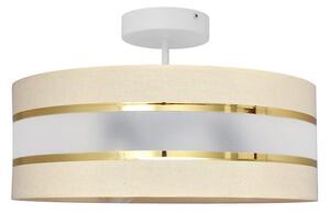 Pendelkrona HELEN 3xE27/15W/230V beige/gyllene