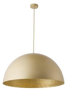 Ljuskrona med textilsladd SFERA 1xE27/60W/230V diameter 70 cm guld