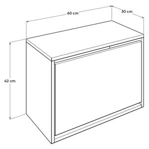 Skoskåp 42x60 cm vit