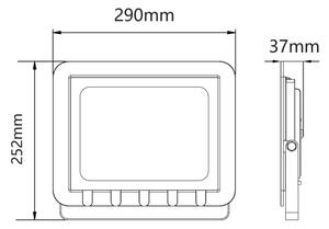 LED strålkastare för utomhusbruk LED/100W/230V 6500K IP65