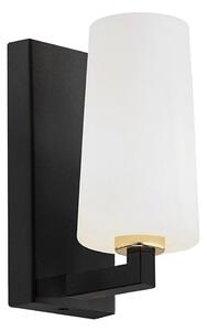 Argon 8056 - Vägglampa CAMELOT PLUS 1xE27/15W/230V svart/vit/gyllene