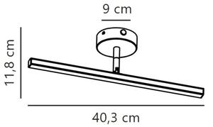 Nordlux - Badrumsspegel med LED-belysning IP LED/5,6W/230V IP44 40 cm vit