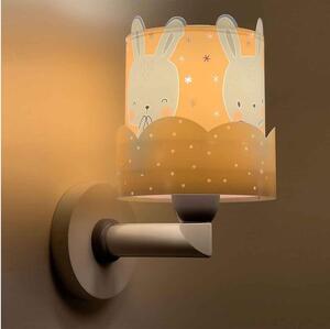 Dalber 61159S - Vägglampa för barn BUNNY 1xE27/60W/230V orange